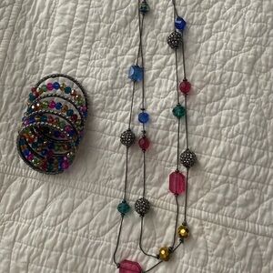 Necklace and bracelet set